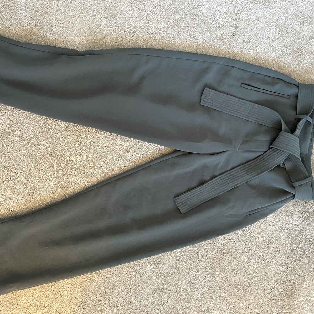 Aritzia High Waist Tie Front Pant